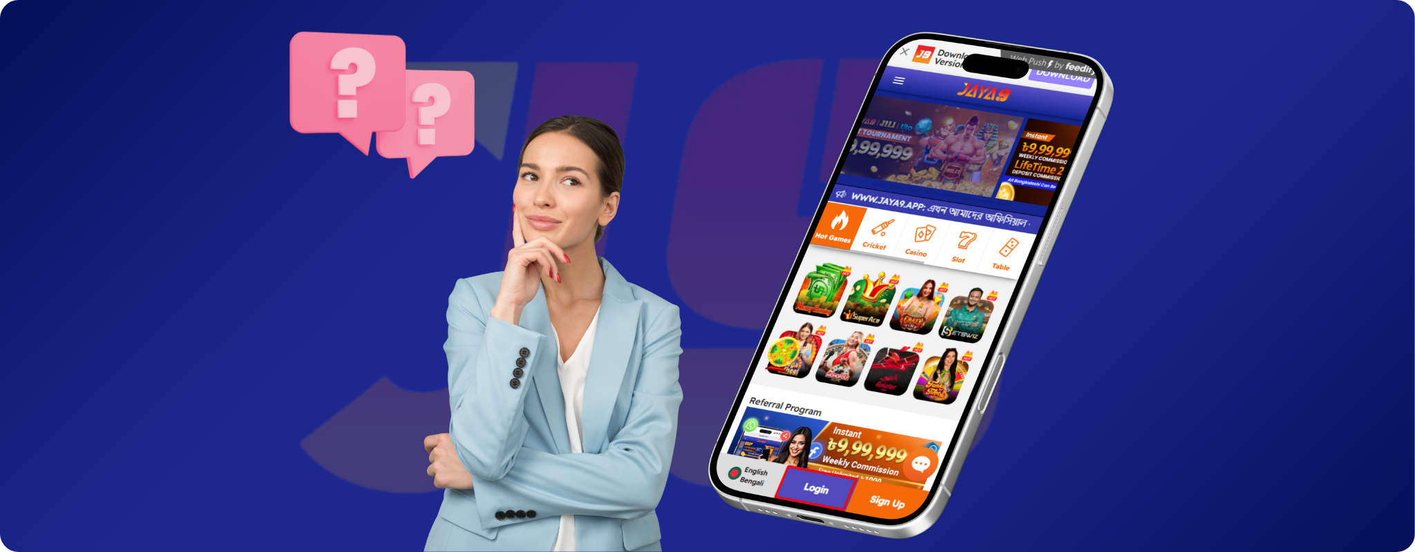 24/7 Customer Support at Jaya9 Bangladesh Casino